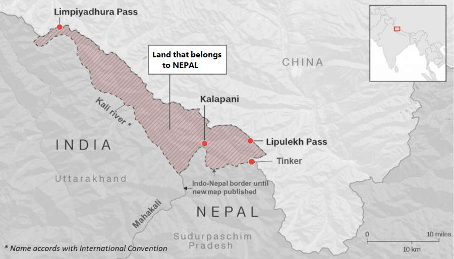 Government urges India to halt road construction in Lipulek