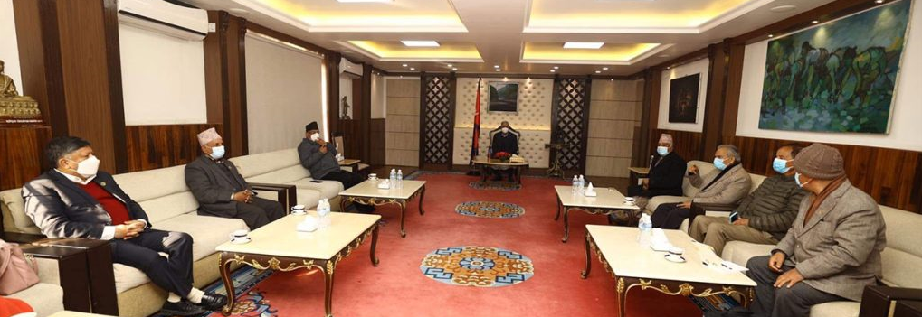 A meeting of the ruling coalition will be held at the Prime Minister’s residence in Baluwatar at 9 am today