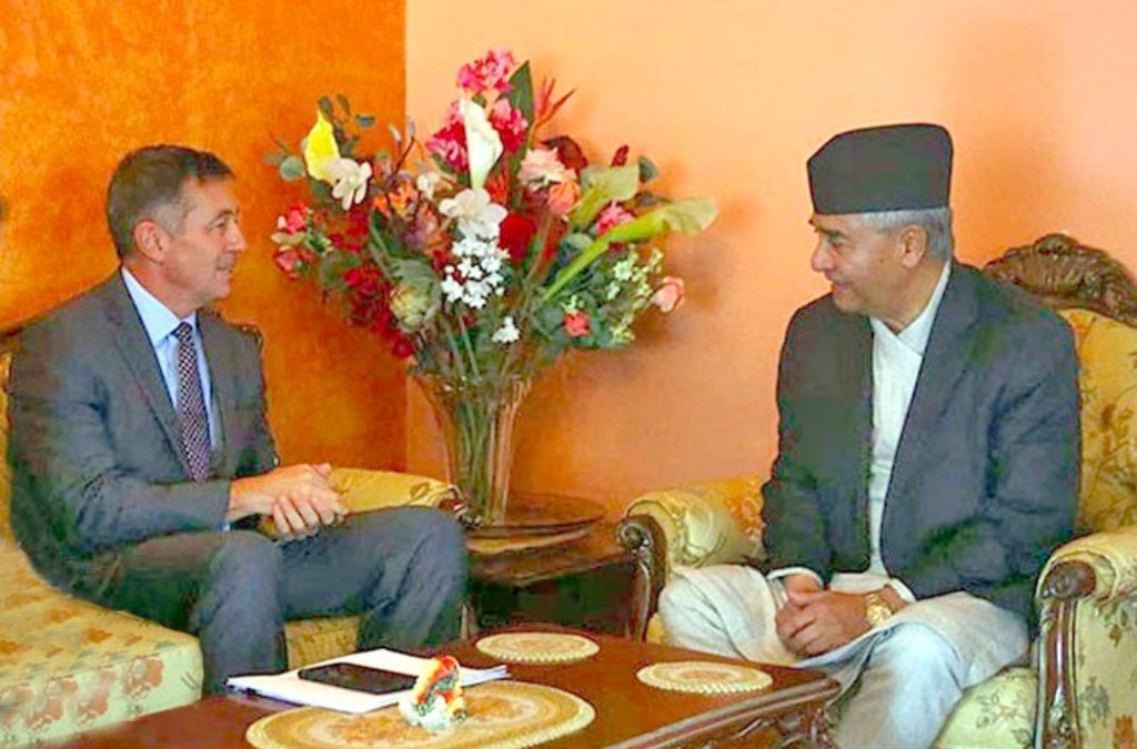 Meeting held between Prime Minister Deuba and US Ambassador Berry