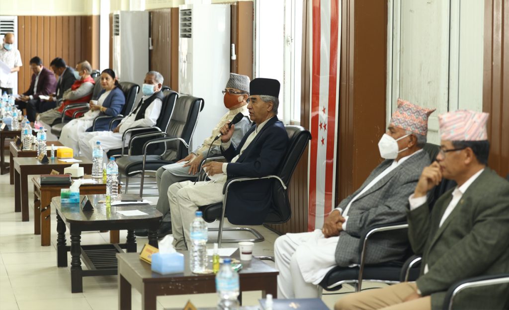 Deuba is in charge of nominating candidates for the upcoming elections