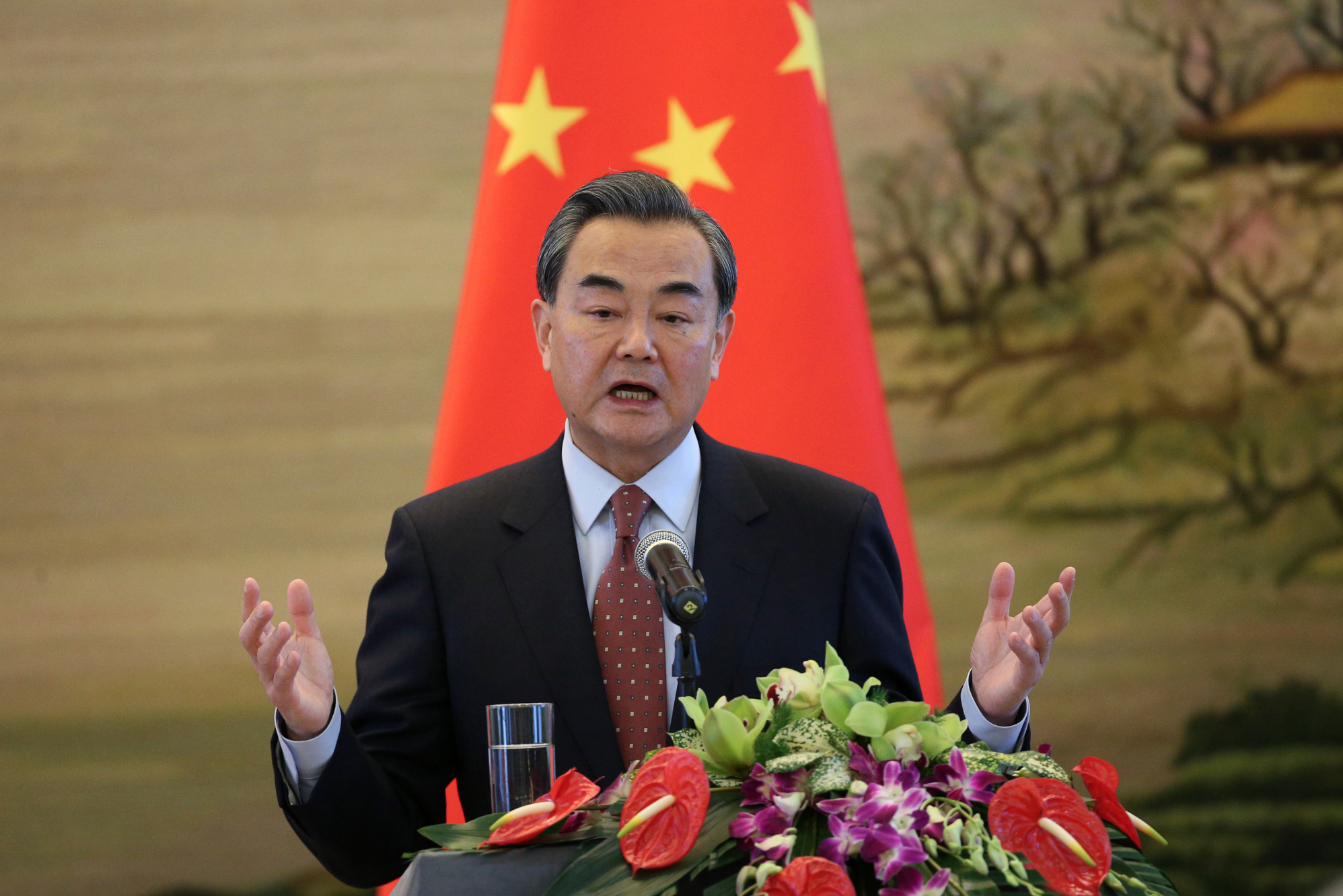 Chinese Foreign Minister Wang to start his formal meetings  this afternoon