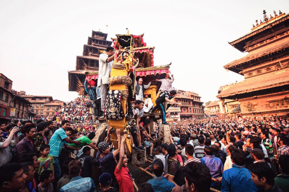 Biska Jatra Begins in Bhaktapur