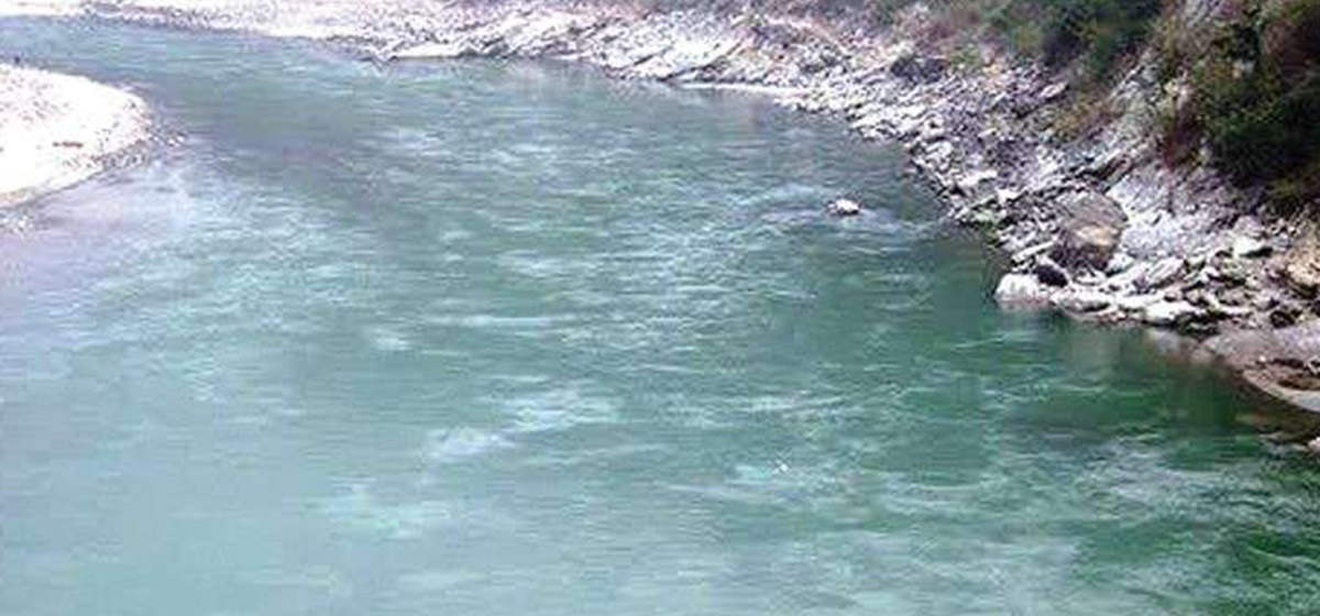 A boy gone missing after being swept away by the river Tamor while fishing