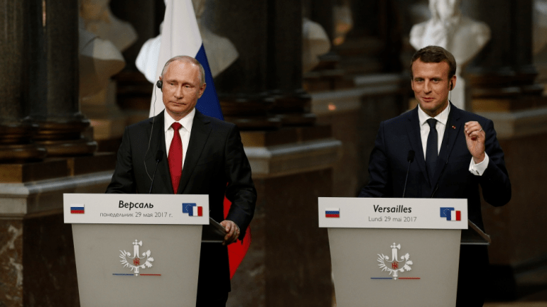 Telephone conversation between French President Macron and Russian President Putin leaked