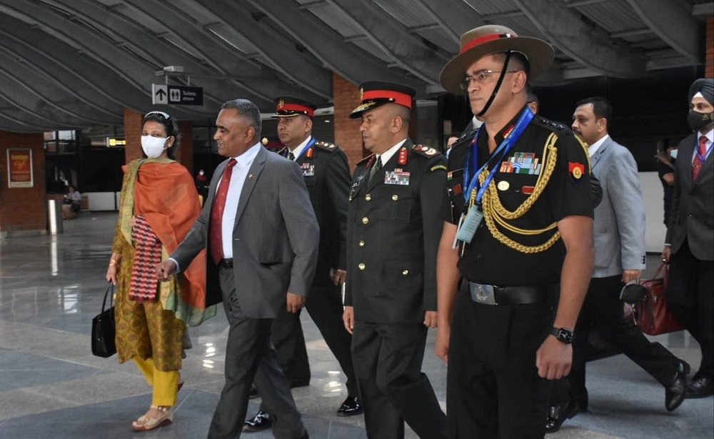 Indian Army Chief General Pandey arrived in Kathmandu