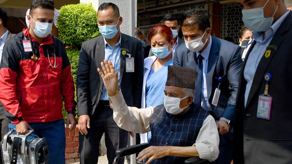 President Poudel been taken to India for further treatment