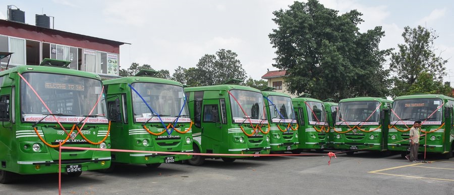 37 electric buses of Sajha Yatayata have been stuck for 4 months without any service