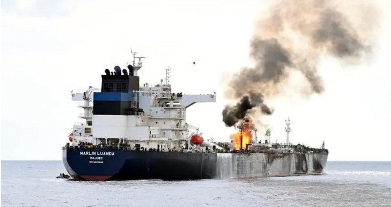 Houthis attack British tanker carrying Russian oil products