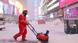 Snowfall in New York Photo Reuters