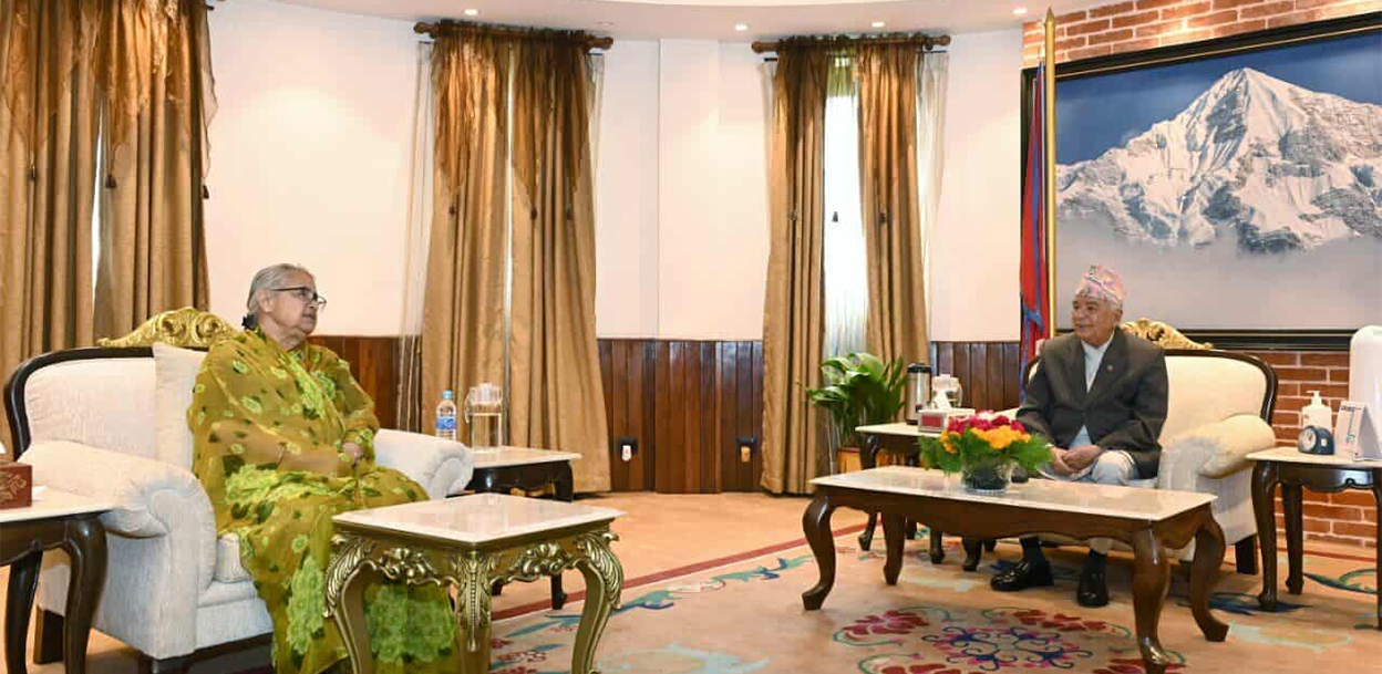 Sushila karki meets ramchanda poudela t sital niwash