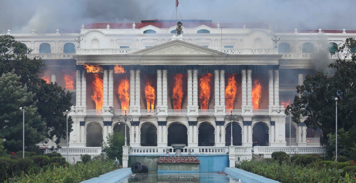 singhdurbar on fire